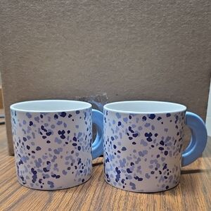 Room Essentials Blue and White Patterned Mugs 2pk